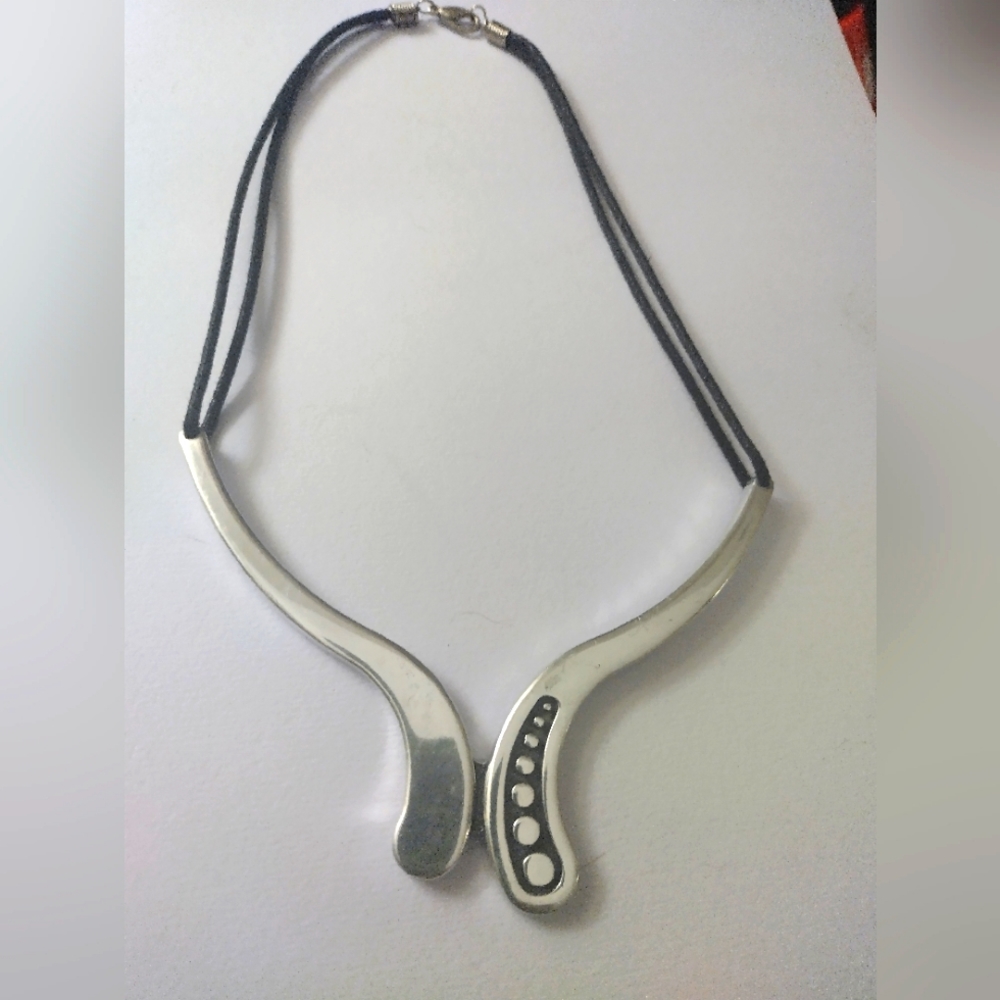 Vintage Art Deco Sterling Silver Necklace